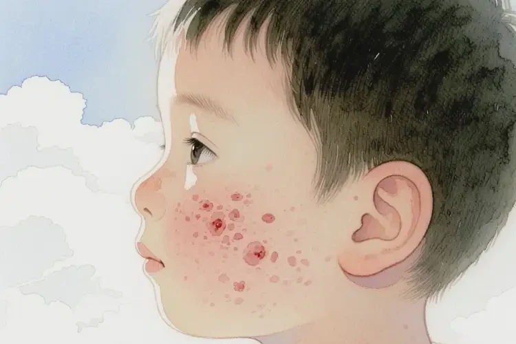 兒童臉上長(zhǎng)濕疹可不可以徹底自愈(圖2)