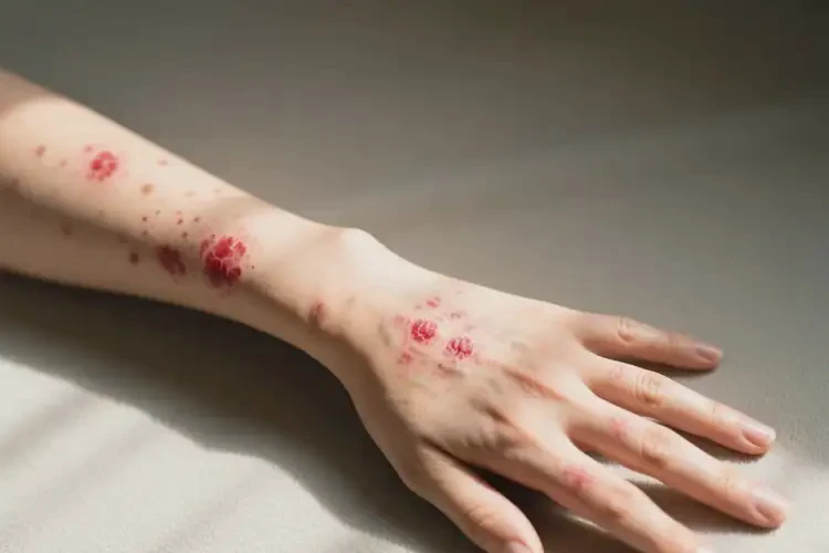 女生手臂偶爾起濕疹不管它會自己自愈嗎(圖2)