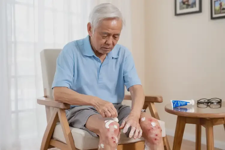 老年人大腿出现湿疹可以彻底自愈吗(图2)