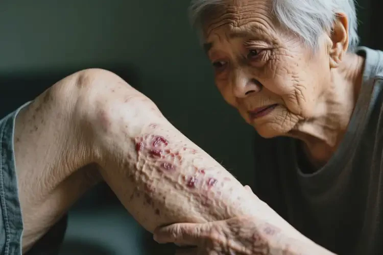 高齡老人身上起濕疹不管它會自己好嗎(圖2)