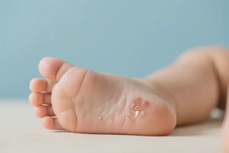 嬰幼兒腳上偶爾起濕疹不管它會(huì)自己痊愈嗎(圖1)