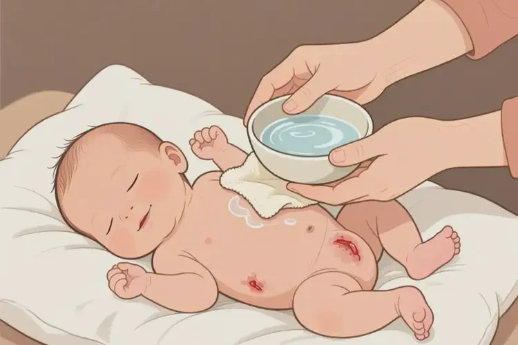 新生兒肛周出濕疹能夠徹底治愈嗎(圖1)