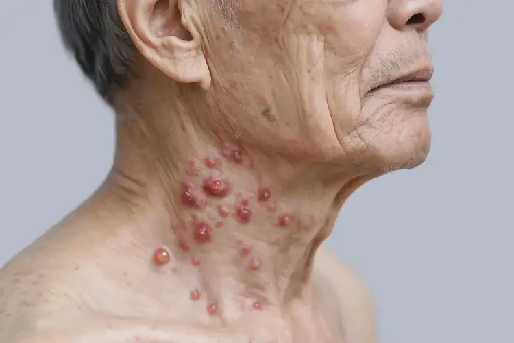 老人脖子上出濕疹不管它會自己痊愈嗎(圖4)