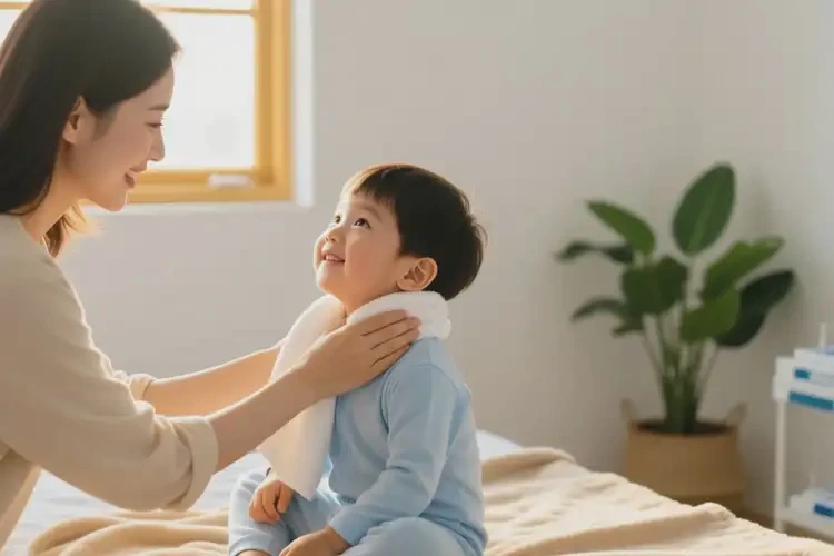 孩子脖子出濕疹可以徹底自愈嗎(圖3)