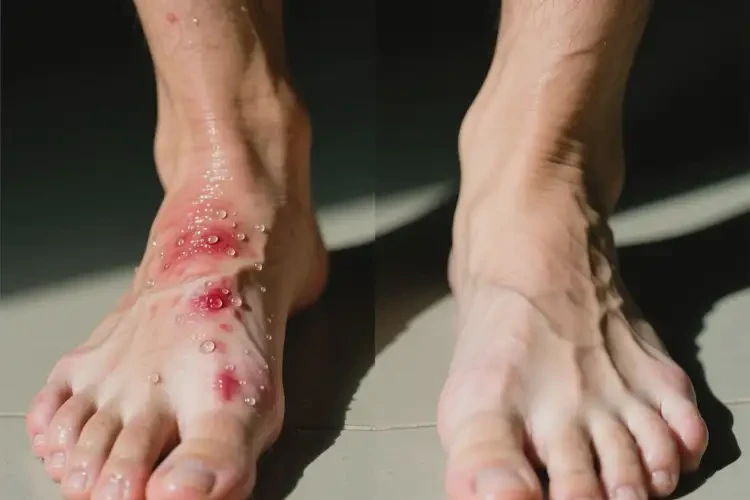 男生腳上出濕疹可以徹底自愈嗎(圖3)