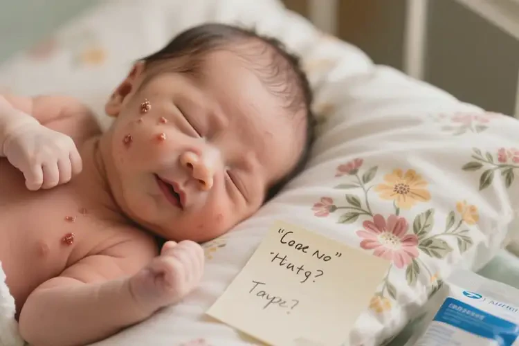 新生兒身上偶爾長濕疹能夠徹底治愈嗎(圖1)