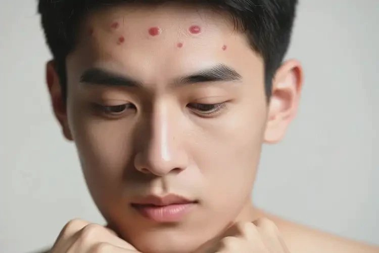 青年人脸上偶尔长湿疹不管它会自己好吗(图2)