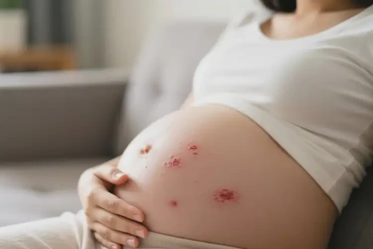 產(chǎn)婦肚子偶爾長(zhǎng)濕疹可以徹底自愈嗎(圖1)