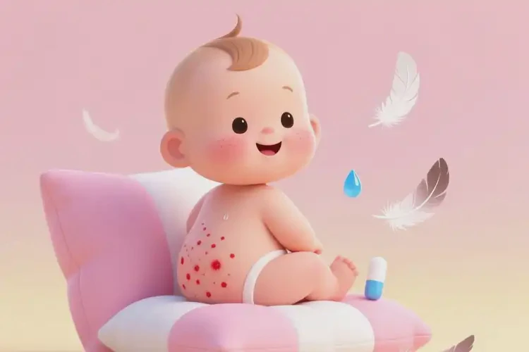 孩子屁股偶爾起濕疹不管它會自己痊愈嗎(圖1)