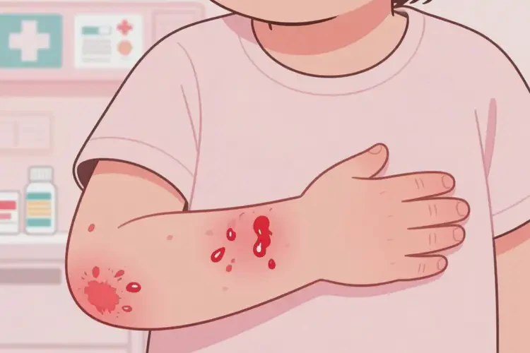 小孩手臂上容易长湿疹能靠自己自愈吗(图2)