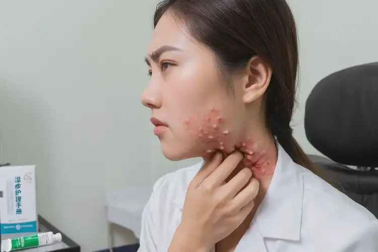 女生脖子容易長濕疹能靠自己自愈嗎(圖4)