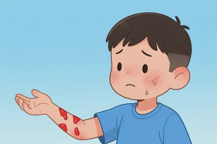 小学生手臂出湿疹不管它会自己自愈吗(图4)