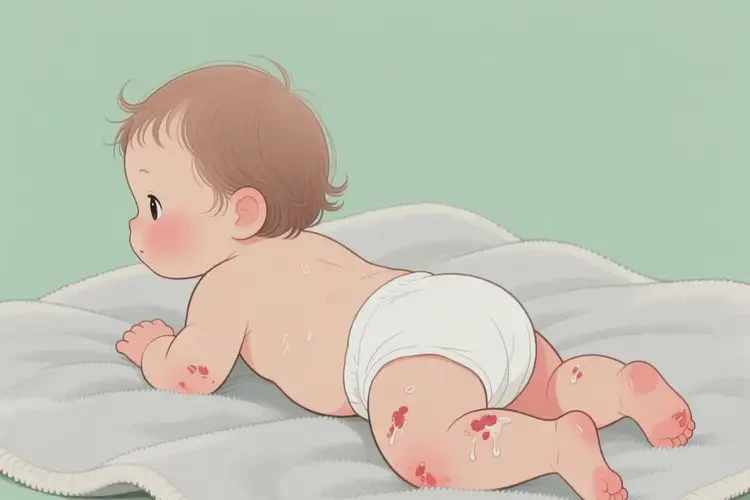 幼兒全身經(jīng)常起濕疹不管它會自己自愈嗎(圖1)