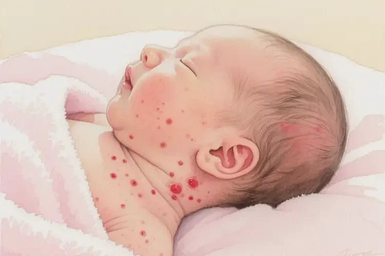 新生兒脖子上經(jīng)常起濕疹能徹底自愈嗎(圖4)