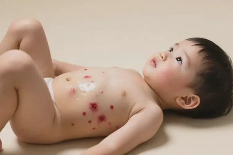 小孩肚子上出現(xiàn)濕疹不管它會自己好嗎(圖3)