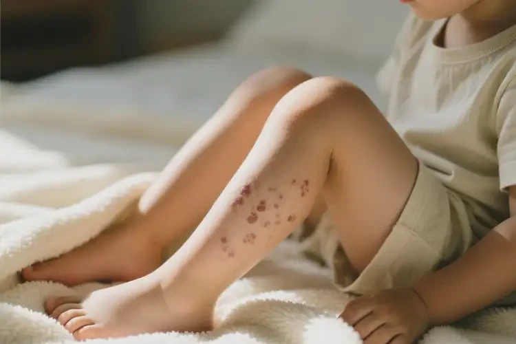 孩子大腿上起濕疹能夠徹底治愈嗎(圖3)