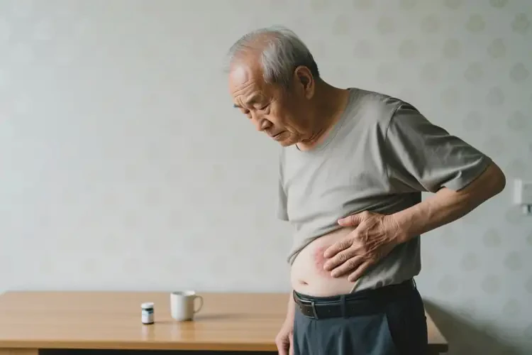 老人肚子長(zhǎng)濕疹不管它會(huì)自己好嗎(圖2)