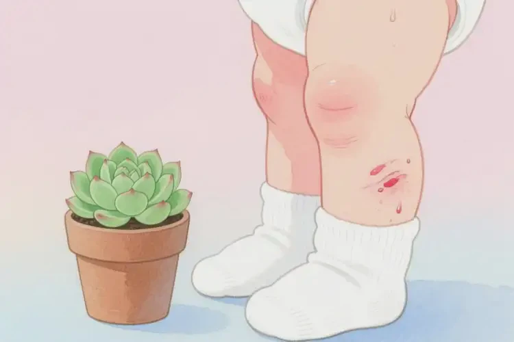 小兒身上出現(xiàn)濕疹能靠自己自愈嗎(圖2)