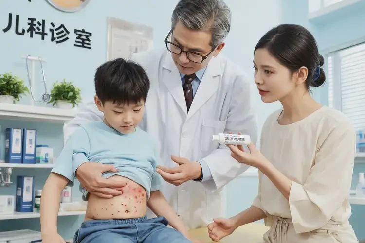 少兒肚子上出濕疹不管它會自己痊愈嗎(圖1)