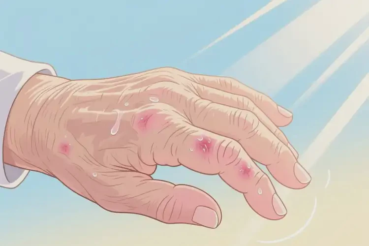 高齡老人手上容易起濕疹可以徹底自愈嗎(圖2)