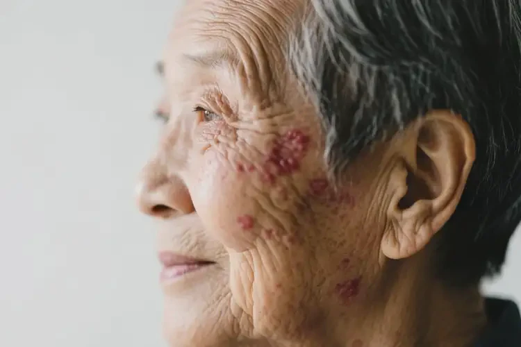 老年人臉上經(jīng)常長濕疹不管它會自己自愈嗎(圖1)