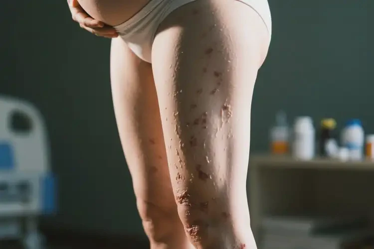 產(chǎn)婦大腿偶爾長(zhǎng)濕疹不管它會(huì)自己好嗎(圖2)