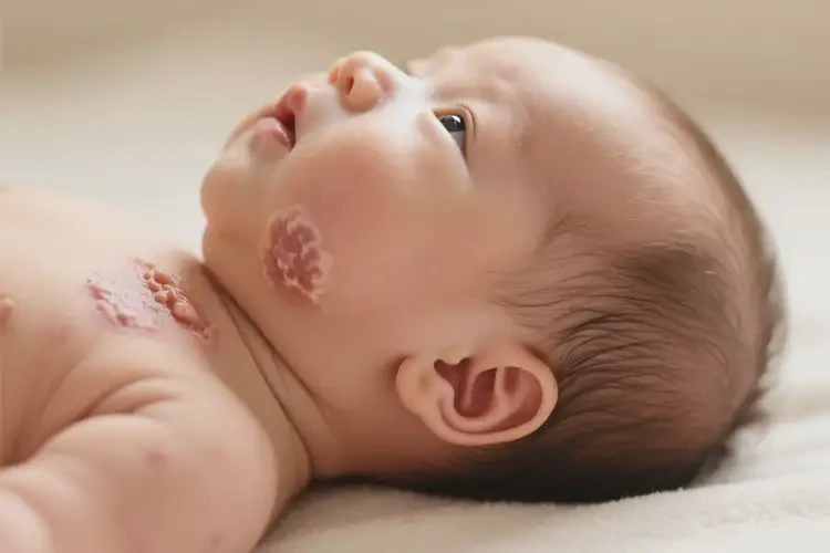 小儿脖子经常起湿疹不管它会自己好吗(图2)