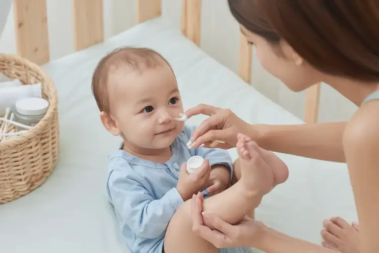 嬰兒四肢偶爾起濕疹不管它會(huì)自己自愈嗎(圖1)