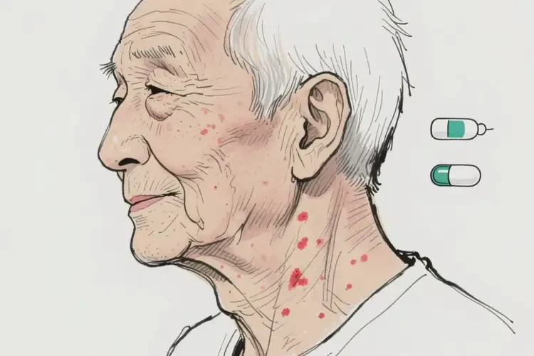 老年人脖子偶爾長(zhǎng)濕疹可不可以徹底自愈(圖3)