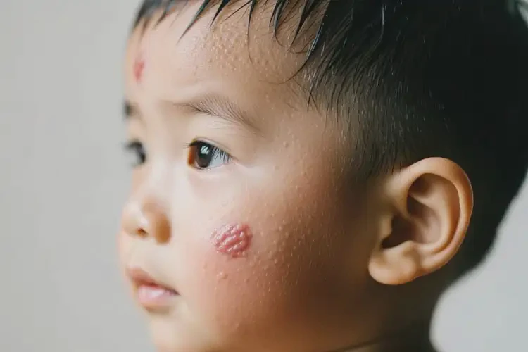 小孩面部長濕疹不管它會(huì)自己好嗎(圖3)