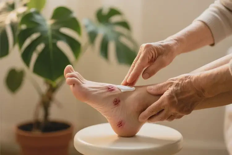 老年人腳上長濕疹能夠徹底治愈嗎(圖3)