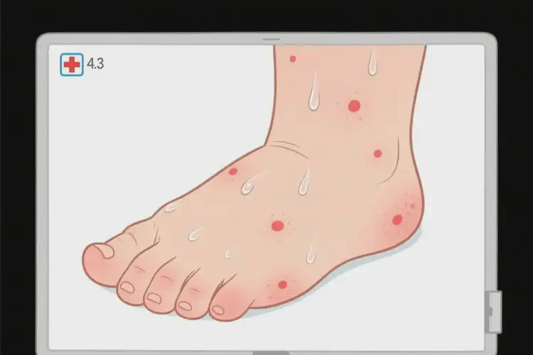 小兒腳上容易起濕疹不管它會(huì)自己自愈嗎(圖3)