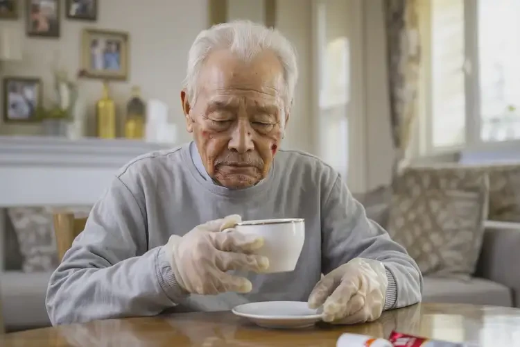 高齡老人手上偶爾起濕疹可以徹底自愈嗎(圖1)