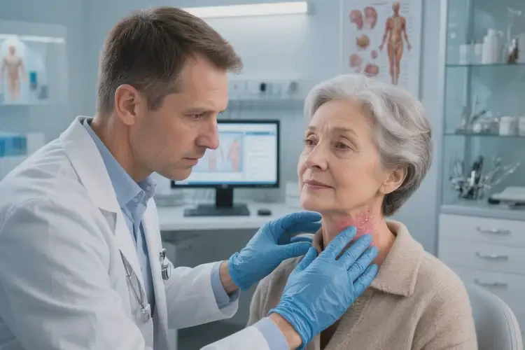 老年人脖子經(jīng)常長濕疹不管它會自己痊愈嗎(圖1)