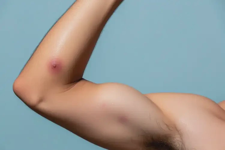 男性手臂偶爾長濕疹能靠自己自愈嗎(圖1)