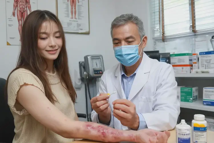 女性脖子上容易起濕疹不管它會自己痊愈嗎(圖3)