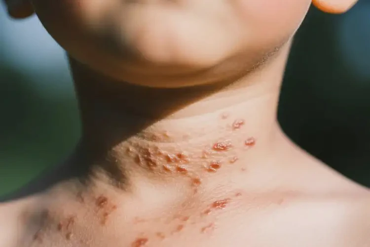 小孩脖子上出現(xiàn)濕疹不管它會(huì)自己好嗎(圖1)