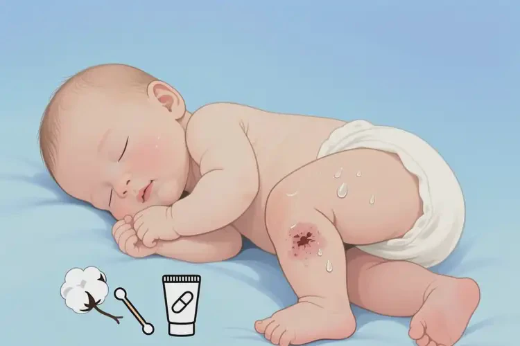 新生兒大腿上容易長(zhǎng)濕疹不管它會(huì)自己自愈嗎(圖1)