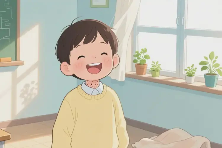 小學(xué)生脖子上容易起濕疹可以徹底自愈嗎(圖1)