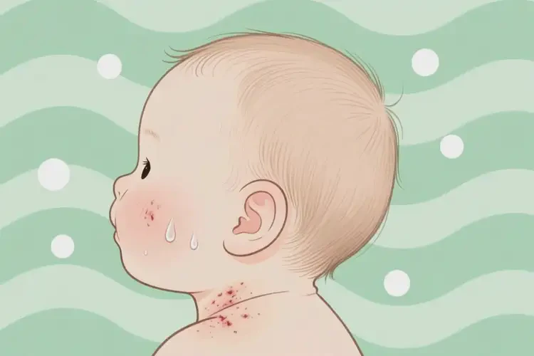 小兒脖子上起濕疹能靠自己自愈嗎(圖1)