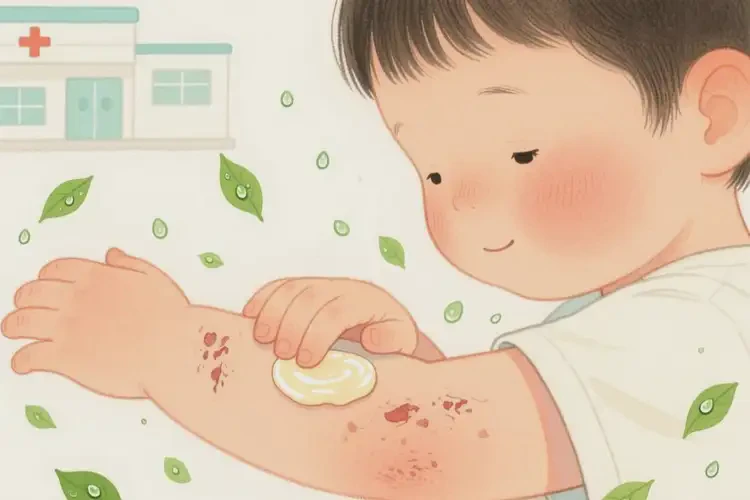 孩子手臂上起濕疹不管它會(huì)自己好嗎(圖4)