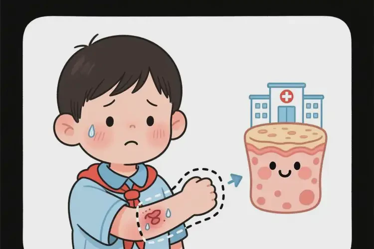 小學(xué)生手臂上經(jīng)常長(zhǎng)濕疹不管它會(huì)自己痊愈嗎(圖1)