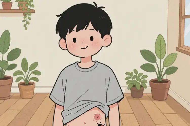 兒童肚子上容易長濕疹不管它會(huì)自己痊愈嗎(圖2)