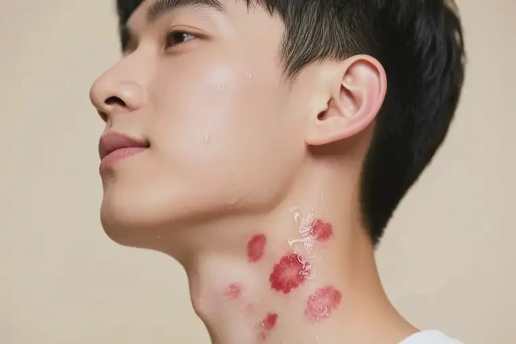 男生脖子上有濕疹能徹底自愈嗎(圖1)