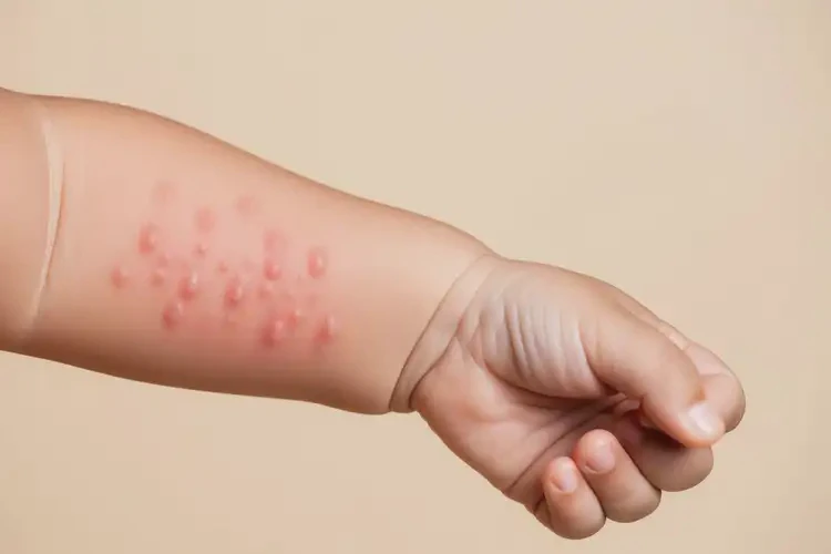 嬰兒手臂上偶爾起濕疹不管它會(huì)自己痊愈嗎(圖3)