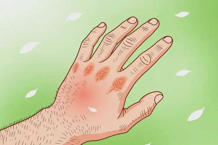 男性手上出湿疹不管它会自己自愈吗(图4)