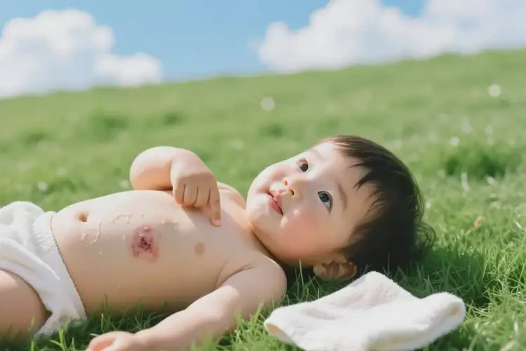 小孩肚子上經(jīng)常長濕疹不管它會自己自愈嗎(圖2)