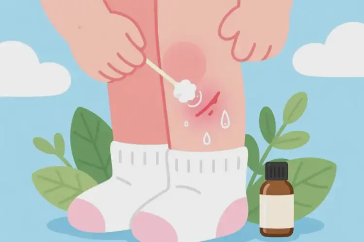 孩子小腿上出濕疹可以徹底自愈嗎(圖2)