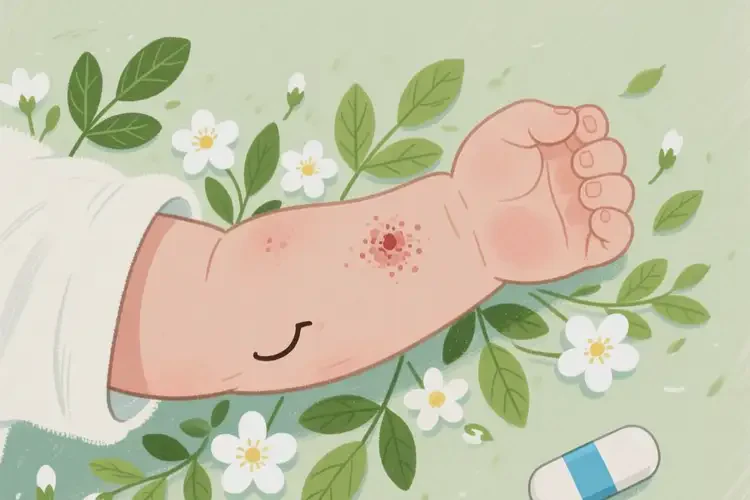 寶寶手臂上經(jīng)常起濕疹能徹底自愈嗎(圖1)