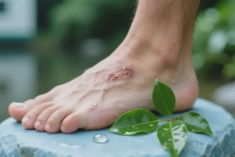 男性腳上經(jīng)常起濕疹能徹底自愈嗎(圖1)